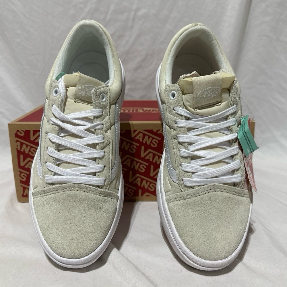 Vans Old Skool Over Sand White Platform Shoes New Men's 8.5 - Picture 6 of 9